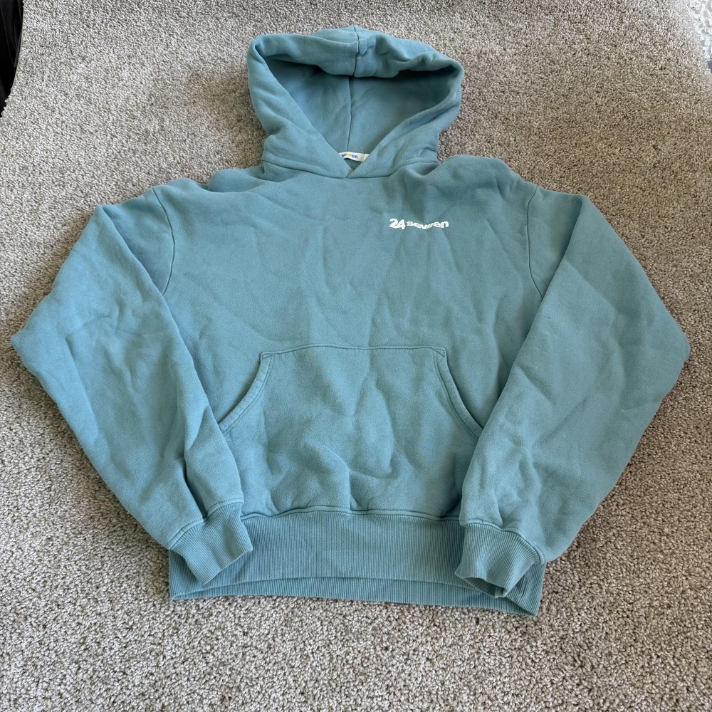 24 Seven Hoodie Teens XS Blue Pullover Tour Graphic Dance Convention 23-24